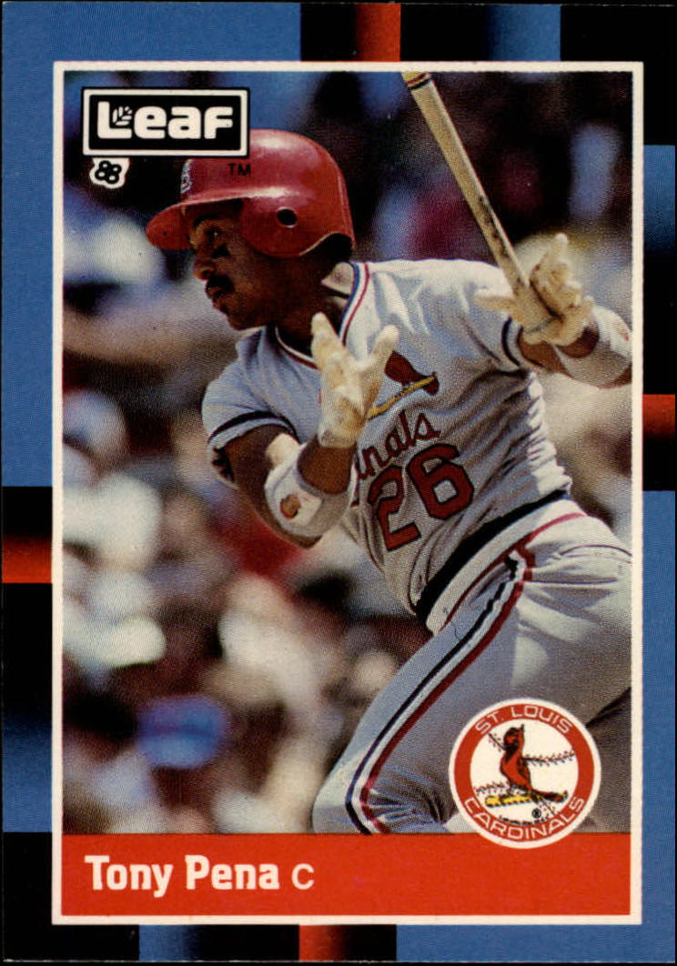 1988 Leaf/Donruss Baseball Cards       095      Tony Pena